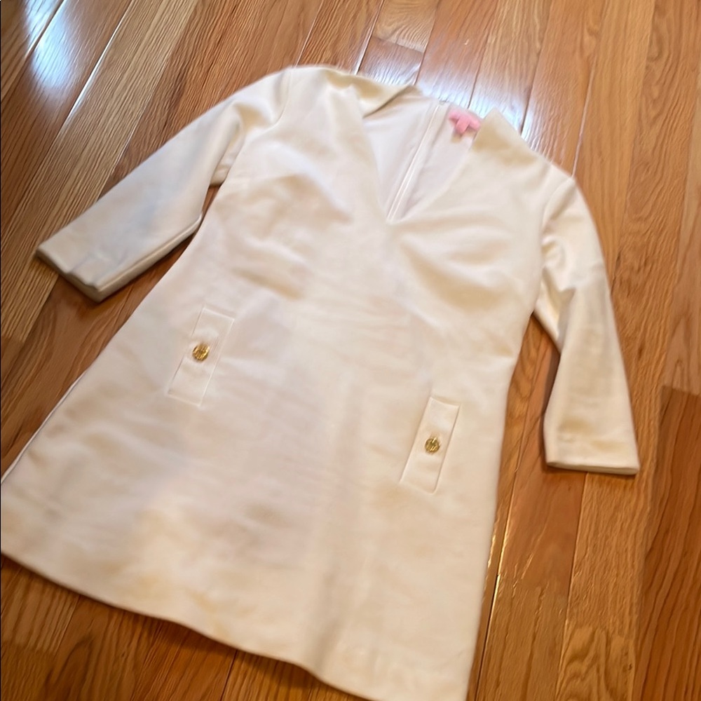 Lilly Pulitzer 🌺 Lined Dress with Gold Accents